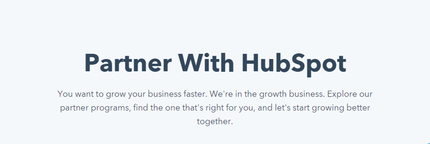 Partner with HubSpot
